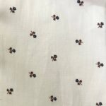 Navy Blue Flower with Maroon Leaves