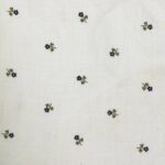 Navy Blue Flower with Olive Green Leaves