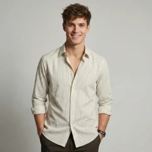 white striped shirt
